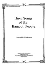 Three Songs of the Bambuti People SSAA choral sheet music cover